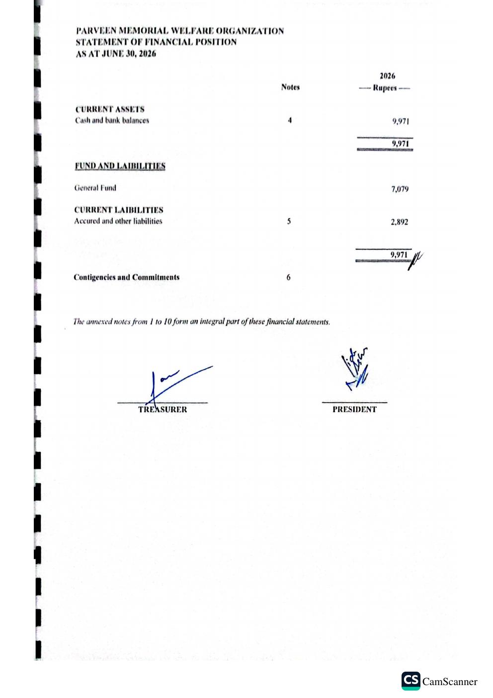 Financial report page 4