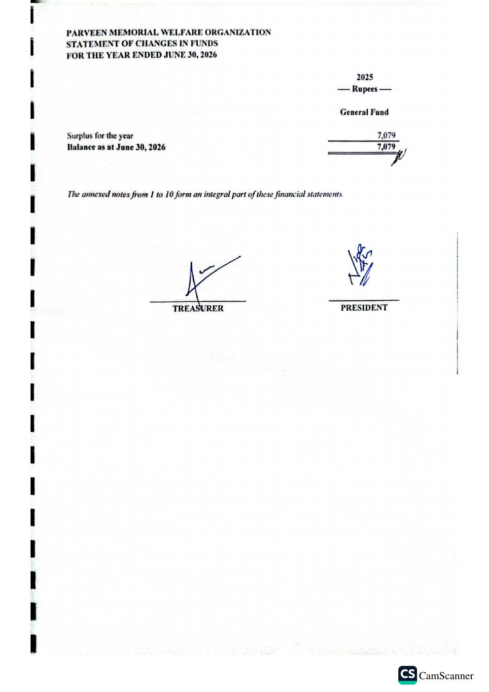 Financial report page 7