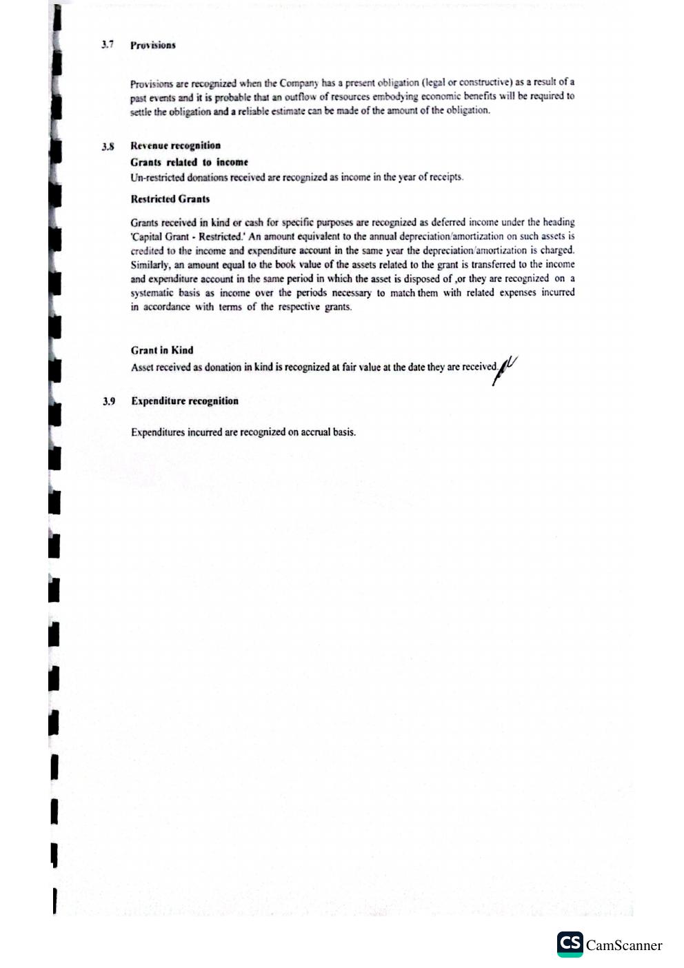 Financial report page 10