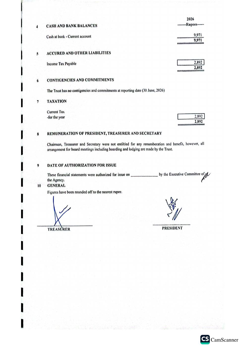 Financial report page 11